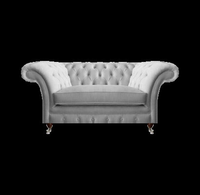 Moderner Weißer Chesterfield Einsitzer Luxuriöse Polstermöbel Lehnsessel