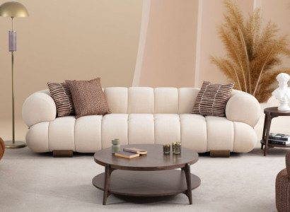 Weißer Wohnzimmer Dreisitzer Designer Polstersofas Luxuriöse Couchen