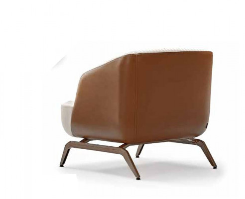 Luxuriöser Weißer Sessel Designer Relax Einsitzer Polster Fernsehsessel