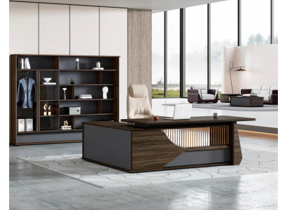 Hochwertiger Bürotisch Designer Chef Möbel Schreibtisch Eckschreibtisch