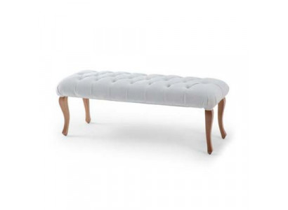 Luxuriöse Bettbank Schlafzimmer Textil Möbel Klassische Edle Holz Füße