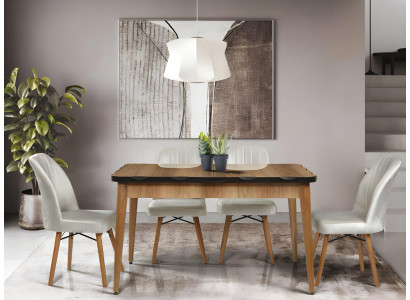 Robuster Brauner Esstisch Designer Holztische Moderne Küchen Edle Möbel