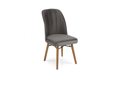 Grauer Esszimmer Stühle Moderner Einsitzer Wohnzimmer Edle Lehnstühle