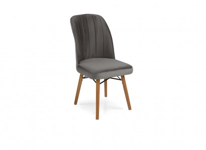 Grauer Esszimmer Stühle Moderner Einsitzer Wohnzimmer Edle Lehnstühle