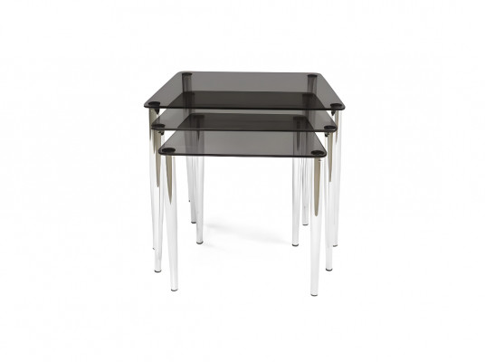 Luxuriöse Schwarze Couchtische Modernes 3tlg Set Wohnzimmer Kaffeetische
