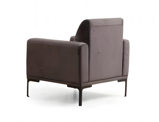 Sessel Schwarz Einfarbig Modern Design Stil Wohnzimmer Arbeitszimmer