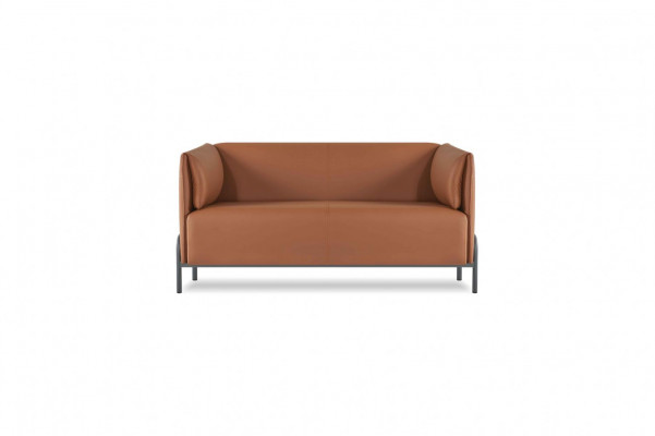Braune Arbeitszimmer Sofagarnitur Designer Sitzmöbel Ledermöbel 5tlg