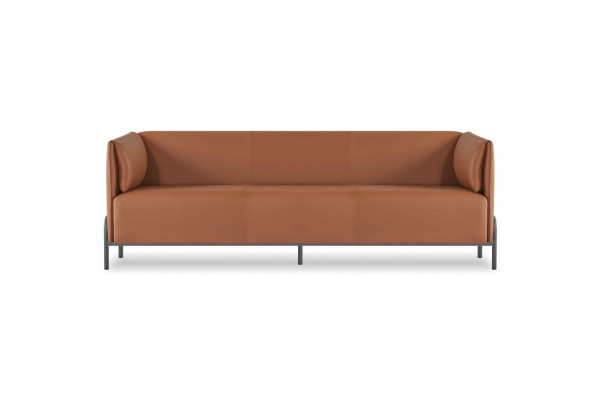 Braun-Graue Arbeitszimmer Möbel 3-Sitzer Sessel Bürotisch Sideboard 6tlg