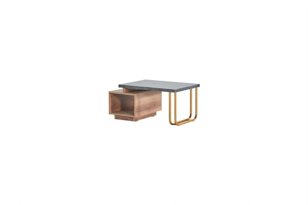 Arbeitszimmer Set 3tlg 2x Sessel Couchtisch Braun Grau Modern Design