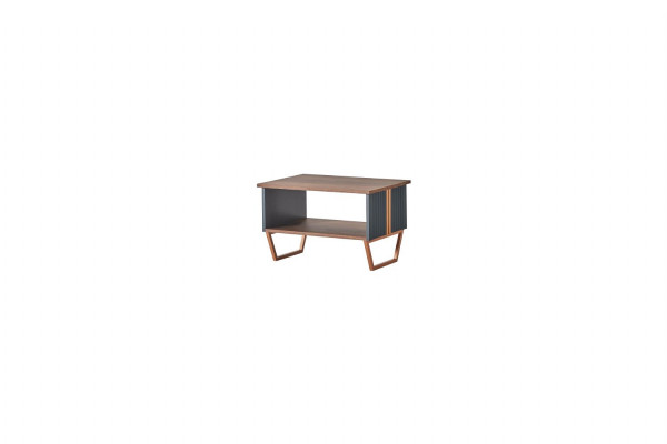 Arbeitszimmer-Set 2tlg 2-Sitzer mit Couchtisch Grau Braun Zweifarbig