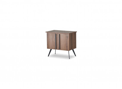 Kommode Braun Einfarbig Arbeitszimmer Stauraum Modern Design Stil