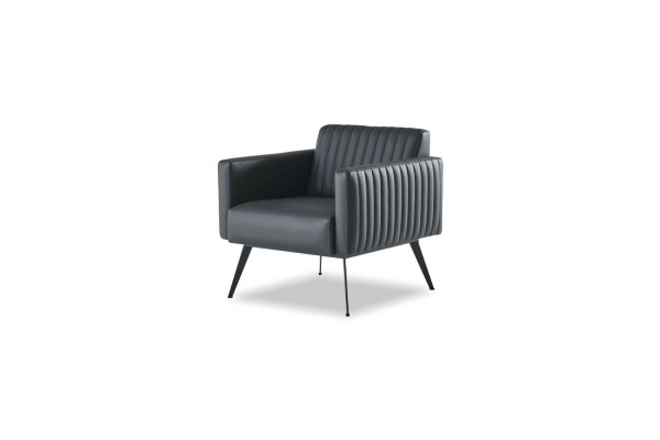 Arbeitszimmer-Set 5tlg 2x 2-Sitzer 2x Sessel Couchtisch Schwarz Braun