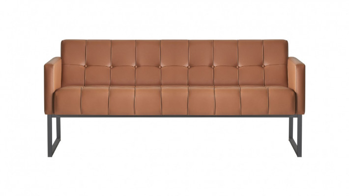 Arbeitszimmer-Set 5tlg 2x 3-Sitzer 2x Sessel Couchtisch Braun Grau Stil