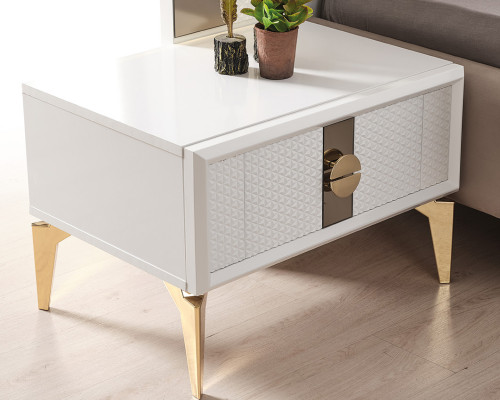 Beige Schlafzimmer Garnitur Edles Doppelbett Nachttische Kleiderschrank