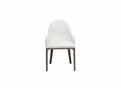 Weißer Esszimmerstuhl Designer Lehnstühle Holzfüße Designer Polsterstuhl