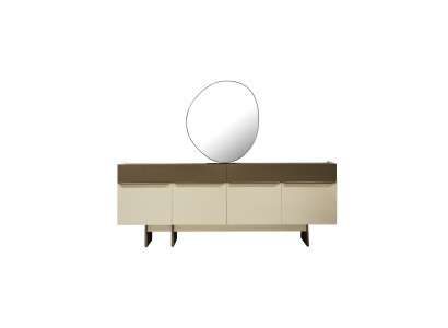 Braun-Beige Küchenanrichte Designer Esszimmer Möbel Luxuiöse Kommode
