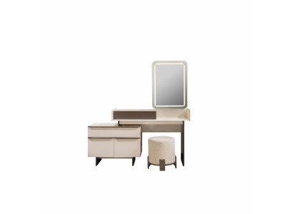 Moderne Schlafzimmer Möbel Edler Kosmetiktisch Polster Hocker Spiegel
