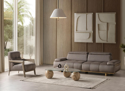 Moderne Hellgraue Wohnzimmer Sofagarnitur Wohnzimmer Sitzmöbel Couchen