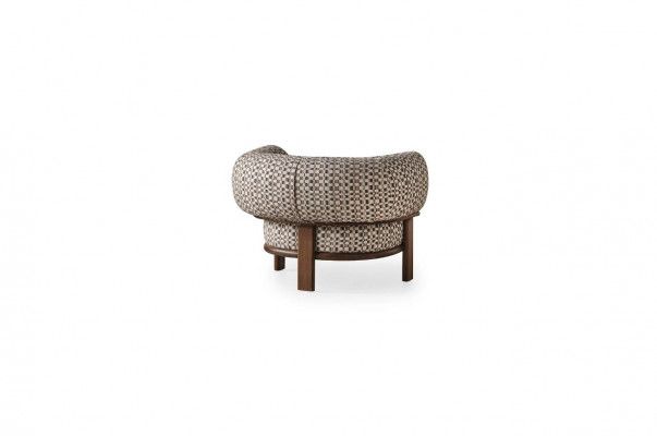Luxuriöse Wohnzimmer Möbel Designer Lehnsessen Polster Einzelsitzer