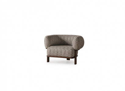 Luxuriöse Wohnzimmer Möbel Designer Lehnsessen Polster Einzelsitzer