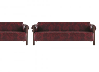 Sitzmöbel-Set 3-Sitzer Sessel Leder Weiche Holz Ledersofas Modern Sofas