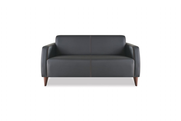 Ledersofas Schwarz 3-Sitzer 2-Sitzer Sessel Braun Couchtisch Couch Weich
