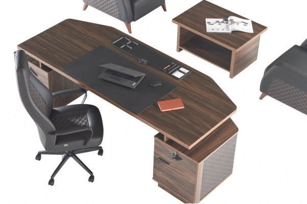 Schreibtisch Sofas Arbeitszimmer Komplett Set Büroeinrichtung Garnitur