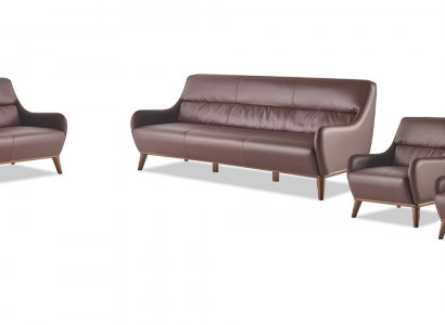 Sofagarnituren Klassisch 3-Sitzer 2-Sitzer Sessel Leder Couch Sofa-Set