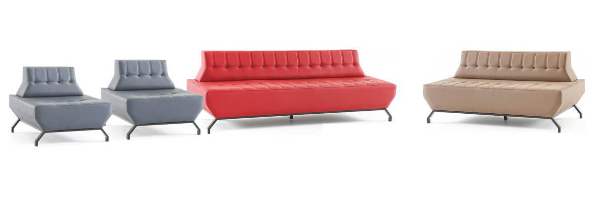 Sofagarnitur Rot 3-Sitzer Beige 2-Sitzer Grau Couch Sessel Chesterfield