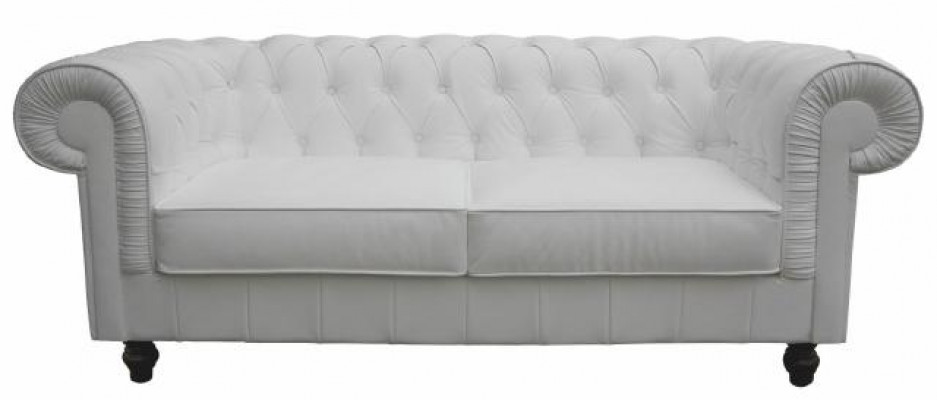 Chesterfield Textil Sofa Leder Stoff Couch 3 Sitzer Sofagarnitur Ledersofa NEU