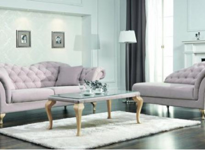 Chesterfield Sofagarnitur Sofa Polster Set Chaiselounge Klassischer Stil Couch