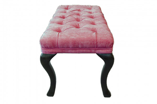 Chesterfield Hocker Beistellhocker Ottomane Couch Leder Stoff TORBAY II Neu