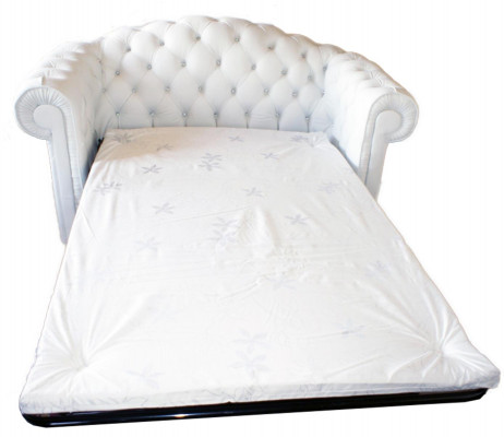 Chesterfield 3 Sitzer mit Bettfunktion Sofa Couch Polster Garnitur Couchen Neu!!
