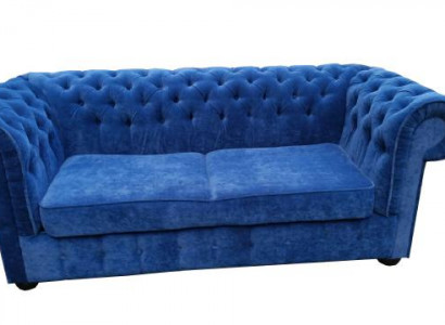 Chesterfield Samt Textil Stoff Sofa Couch Polster 3 Sitz Klassische Couchen Neu!