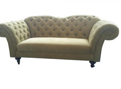 Chesterfield Samt Stoff Textil Sofa Couch Polster 3 Sitz Klassische Couchen Neu