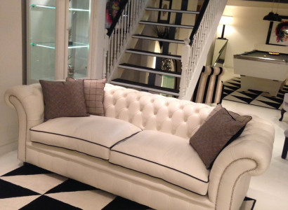 Chesterfield 3 Sitzer XXL Polster Sitz Couch Sofa Garnitur Big Couchen 2016-28