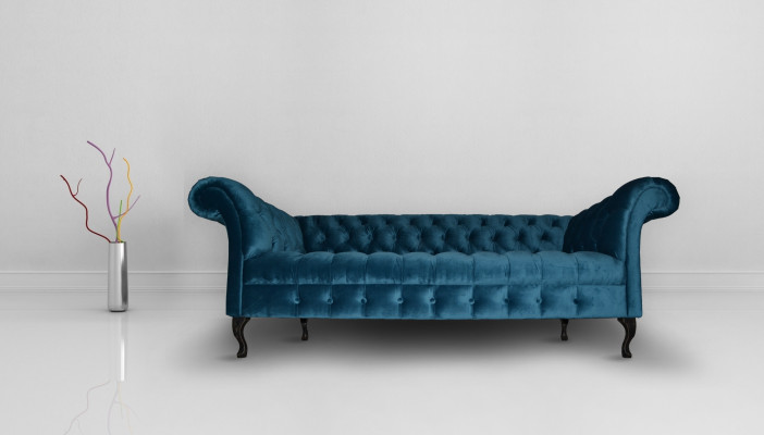 Chesterfield Sofa Polster Designer Couchen Sofas Garnitur Textil Stoff Textil 17