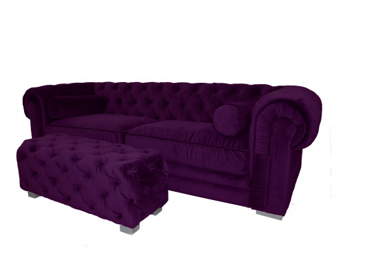 Chesterfield Sofa Polster Designer Couchen Sofas Garnitur Couch SLIII Sofa №37
