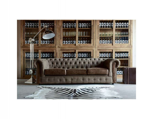 Sofagarnitur Polster Couch Sofa Klassik Chesterfield 3 Sitzer Set Neu NAPOLI IV