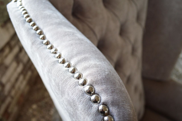 Ohrensessel Sessel Fernseh Design Polster Sofa Couch Chesterfield Textil Neu 363