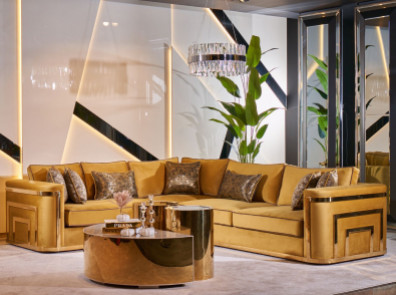 Ecksofas & Tischen 