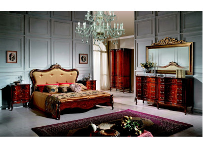 Klassisches Chesterfield Bett Möbel Swarovski Steine Doppel Polster Betten