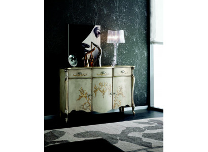 Design Möbel Stil Barock Kommode Anrichte Luxus Sideboard Holz Italien
