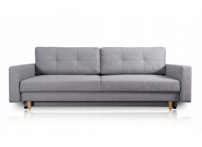 Sofa 3 Sitzer Grau Sofas Stil Luxus Wohnzimmer Modern Design Polster Stoff Neu