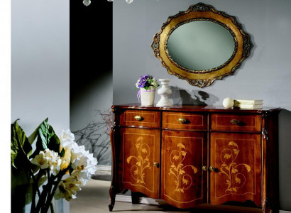 Design Möbel Stil Barock Kommode Schrank Braun Design Luxus Holz