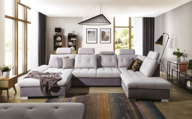 Multifunktions Couch Ecksofa Couch Polster Verstellbarer Rücken Wohnlandschaft