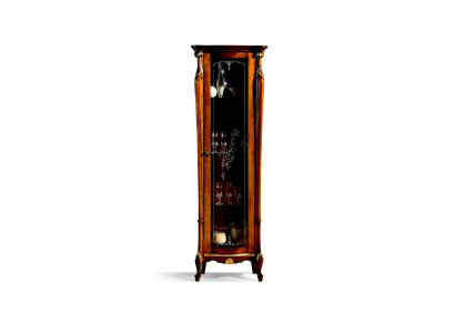 Schick Design Glasschrank Holz Klassischer Stil Barock Vitrinen Italienische Möbel Neu