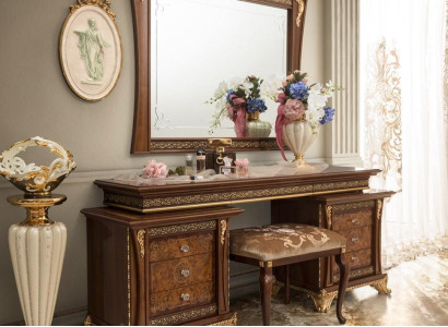 Schminktisch mit Spiegel Konsole Kommode Schlafzimmer Hocker Komplett