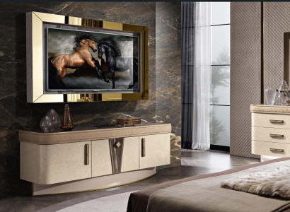 Set Modern Wohnwand Kommode RTV Wohnzimmer Wohnwände Wohnzimmer Set TV-Rahmen