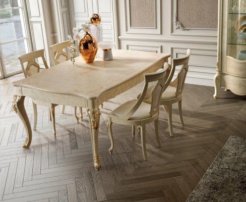 Esstisch Ausziehbar Klassischer Design Tisch Italienische Möbel Tische Holz Ess